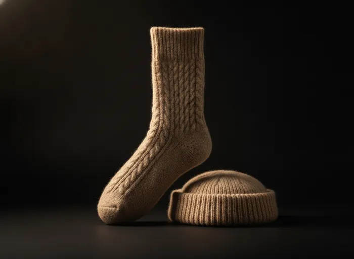 Kaschmir-Socken / -Mütze