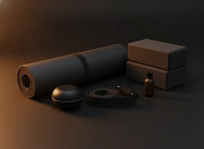 Yoga-Matte + Zubehör-Set